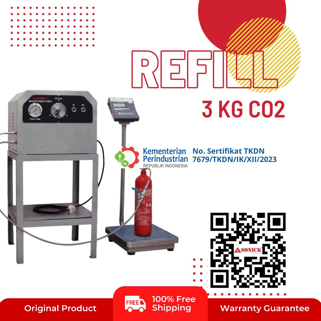 Isi Ulang APAR 3 Kg Co2 (Karbon Dioksida)