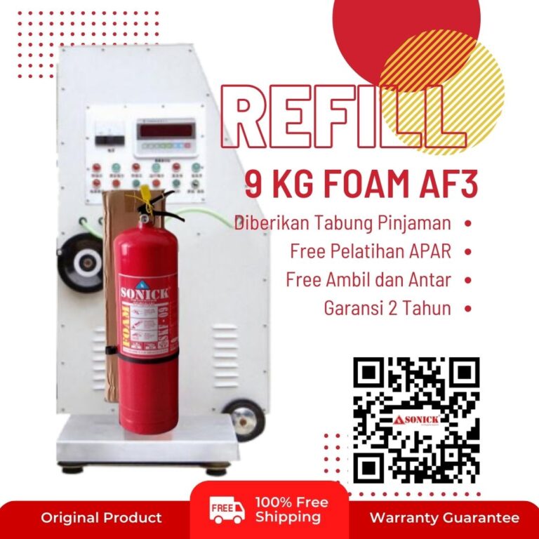 Tempat isi ulang apar 9 liter foam