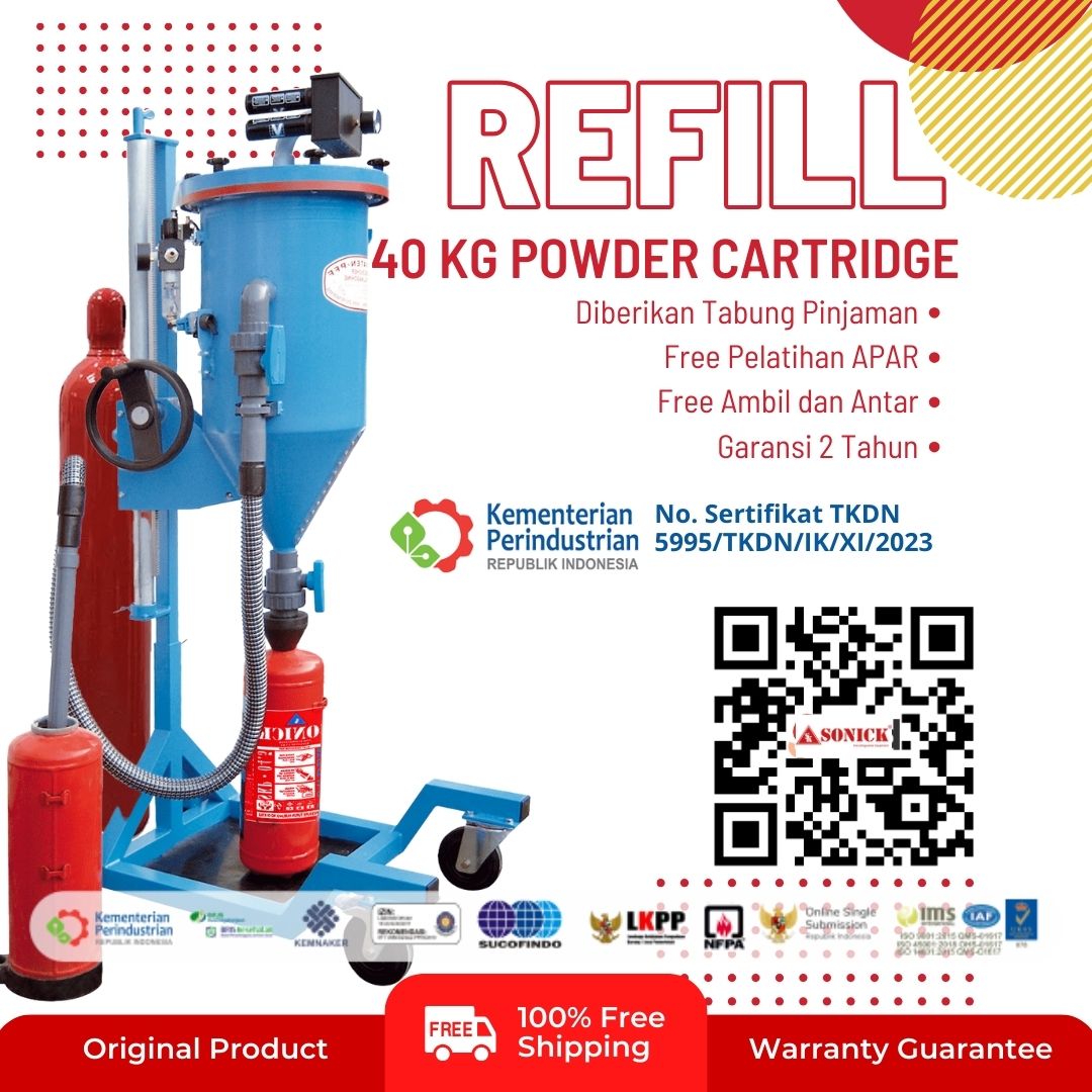 Tempat Refill APAB 40 Kg Powder Cartridge Jakarta Bekasi Cikarang Bogor