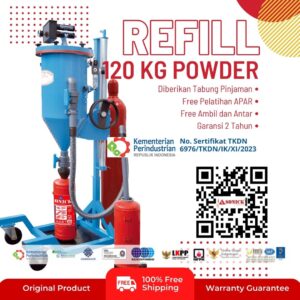 Tempat isi ulang apab 120 kg powder refill apar jakarta bekasi cikarang